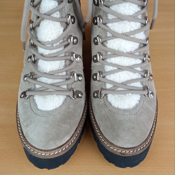 NWT Jeffrey Campbell 'OWhat' Blogger Favorite Lace Up Boot in Taupe Suede - Picture 6 of 11